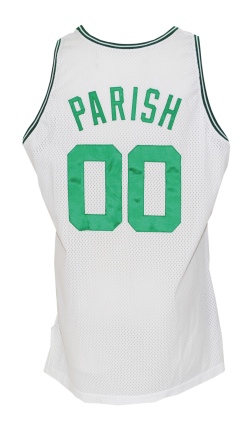 1992-93 Robert Parish Boston Celtics Game-Used & Autographed Home Jersey (JSA)