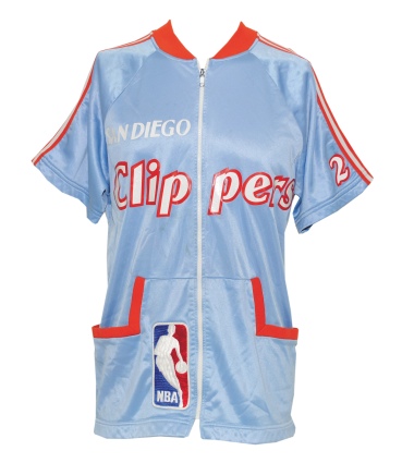 Circa 1983 Craig Hodges San Diego Clippers Worn Warm-Up Uniform (2)