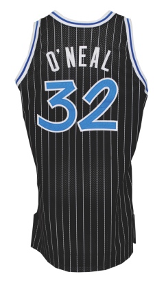 1992-93 Shaquille ONeal Rookie Orlando Magic Game-Used Road Jersey (ROY Season)