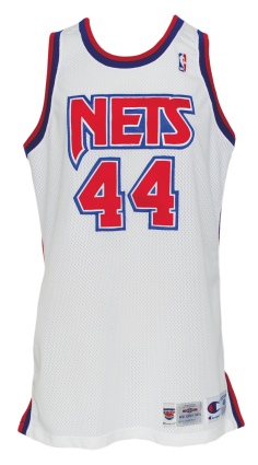 1994-95 Derrick Coleman NJ Nets Game-Used Home Jersey
