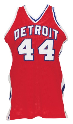 Circa 1977 Al Eberhard Detroit Pistons Game-Used Road Jersey (Rare Style)  