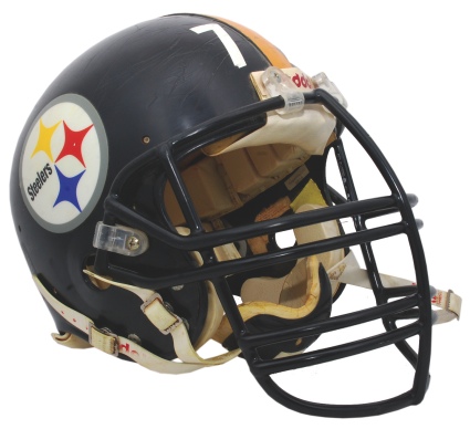 Circa 1995 Leon Searcy Pittsburgh Steelers Game-Used Helmet