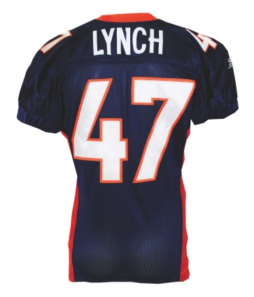 10/31/2004 John Lynch Denver Broncos Game-Used Home Jersey (NFL PSA/DNA Sticker)