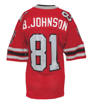 1984 Billy "White Shoes" Johnson Atlanta Falcons Game-Used & Autographed Home Jersey (JSA)