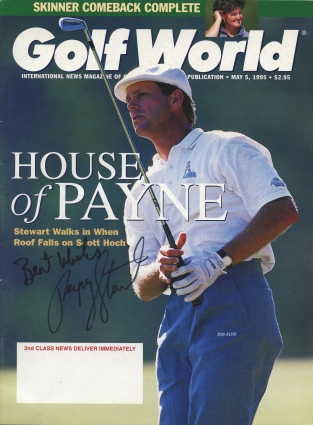 Payne Stewart Autographed Golf World Magazine (JSA)