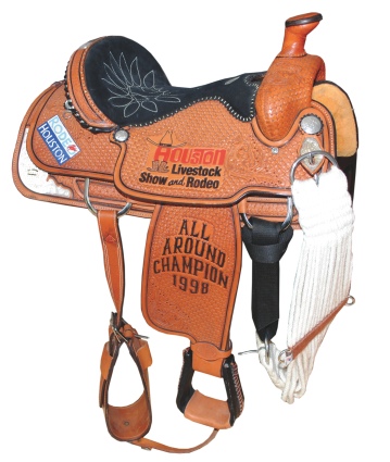 1998 Ty Murray Houston Livestock Show & Rodeo All-Around Championship Saddle Trophy (Murray LOA) (Murray Video Footage) (Photomatch)