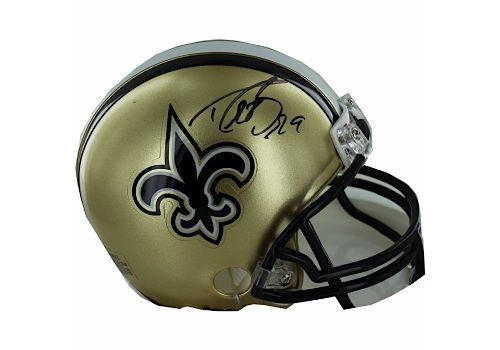 Drew Brees Autographed New Orleans Saints Mini Helmet Autographed