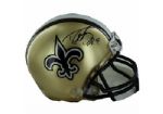 Drew Brees Autographed New Orleans Saints Mini Helmet Autographed