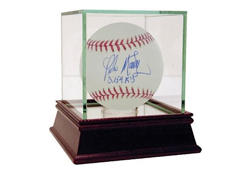 Pedro Martinez Autographed Boston Red Sox Signed 2004 World Series Bas