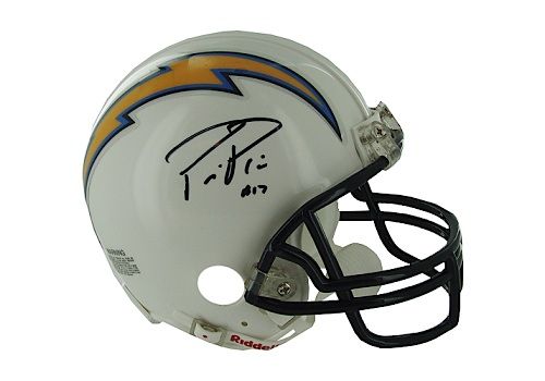 Philip Rivers Autographed Chargers Replica Mini Helmet