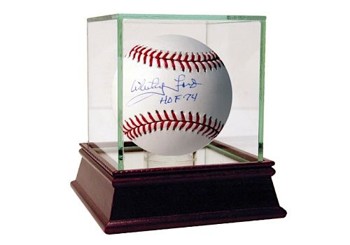 Whitey Ford MLB Baseball with HOF Inscription (MLB Auth)