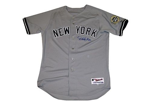 Derek Jeter 2009 Yankees Authentic Road Jersey w/ Inaugural Year Patch- Signed on Front (MLB Auth)