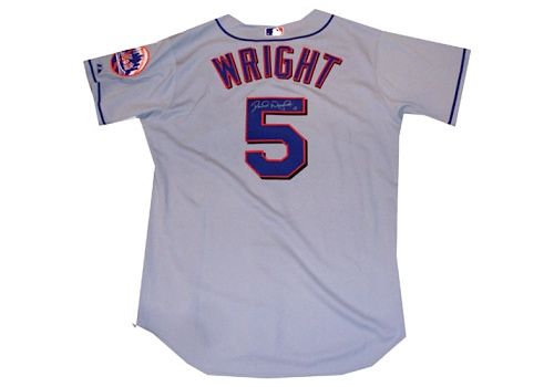 David Wright Mets Authentic Gray Road Jersey - Back Number
