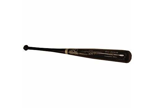 Tony Gwynn Autographed Big Stick Black Bat w/ "3141" Insc. (MLB Auth)