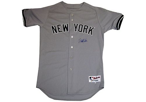 Derek Jeter Authentic Yankees Road Jersey (Signed on Front) (MLB Auth)