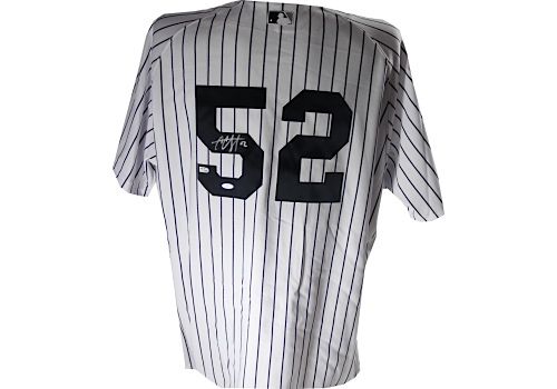 CC Sabathia Authentic Yankees Home Jersey (Signed on Back) (MLB Auth)