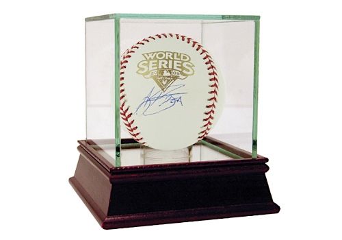 AJ Burnett Autographed 2009 WS Baseball