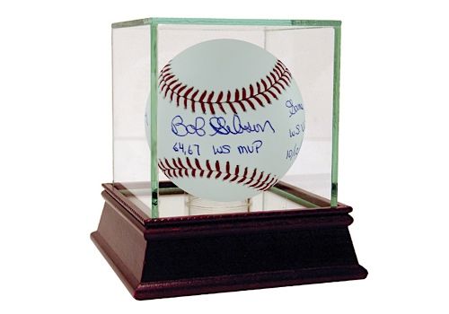 Bob Gibson Autographed "64, 67 WS MVP, Game/Date" MLB Baseball