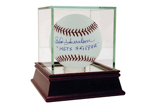 Bud Harrelson MLB Baseball w/ "Mets Skipper" Insc. (MLB Auth)