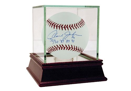Howard Johnson Autographed MLB Baseball w/ "30/30, 87, 89, 91" Insc. (MLB Auth)