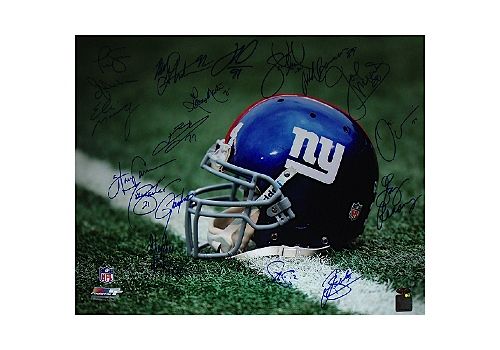 NY Giants Greats Multi Signed "Stadium Shot" 16x20 Photo (18 Sig)