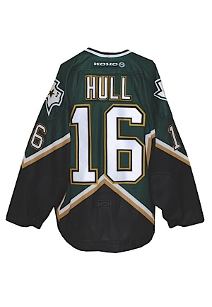 2000-01 Brett Hull Dallas Stars Game-Used Road Jersey (Casey Samuelson LOA)