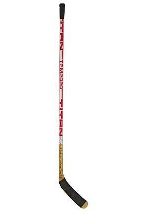 1989-90 Wayne Gretzky LA Kings Game-Used & Autographed Stick (Hershiser LOA) (JSA)