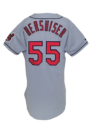 1995 Orel Hershiser Cleveland Indians Game-Used Road Uniform (2) (Hershiser LOA) (World Series Year)