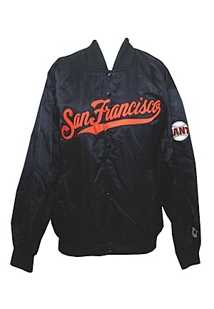1998 Orel Hershiser SF Giants Worn Cold Weather Bench Jacket (Hershiser LOA)