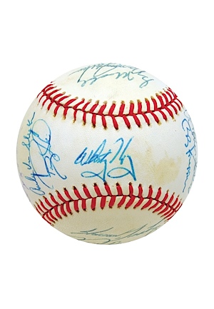1988 National League All-Star Team Autographed Baseball (JSA) (Hershiser LOA)