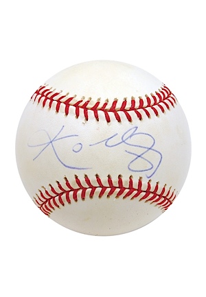 Lot of Kobe Bryant Single-Signed Baseballs (2) (JSA) (Hershiser LOA)