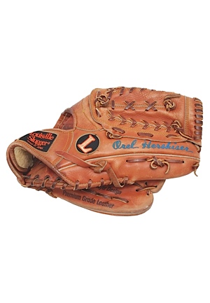 1988 Orel Hershiser LA Dodgers World Series & 59 Scoreless Innings Streak Game-Used Glove (Hershiser LOA) (Esken LOA) (Photomatch)