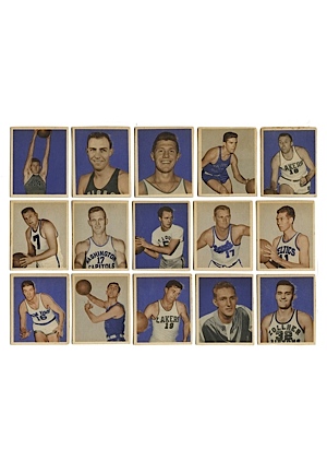 Lot of 1948 Bowman Basketball Cards - High Numbers (27)