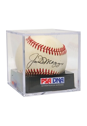 Ted Williams & Joe DiMaggio Single-Signed Graded Baseballs (2) (JSA)