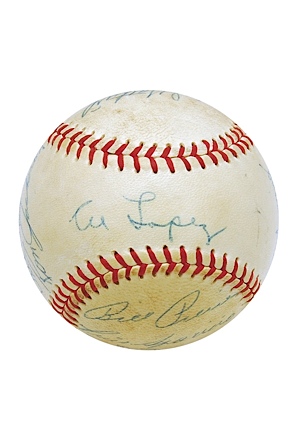 1957 Chicago White Sox Team Autographed Baseball (JSA)