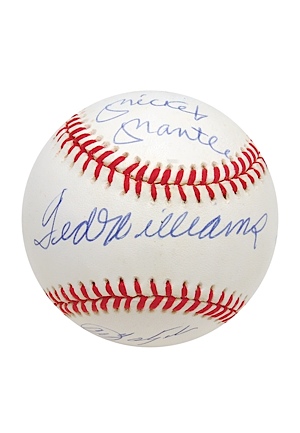 Triple Crown Award Winners Autographed Baseball (JSA) (UDA)