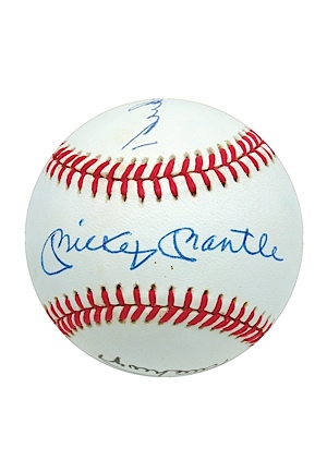 Willie, Mickey & The Duke Autographed Baseball (JSA) (Dale Ellis LOA)