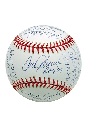 National League Rookies of the Year Autographed Baseball (JSA)