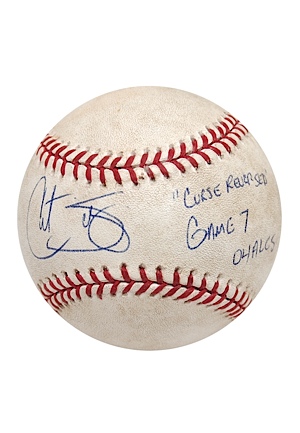 10/20/2004 Curt Schilling Boston Red Sox vs. NY Yankees ALCS Game 7 Game-Used & Autographed Baseball (JSA) (MLB) 