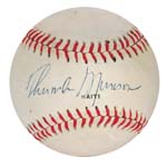 Thurman Munson Single-Signed Baseball (Full JSA LOA)