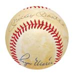 Mickey Mantle & Roger Maris Autographed Baseball (JSA) (Very Rare Haiti Ball) (Sheehy Collection)