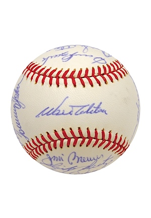 1972 Los Angeles Dodgers Team Autographed Baseball (JSA)