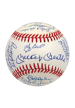 1961 NY Yankees World Championship Team Autographed Baseball (Reunion) (JSA)