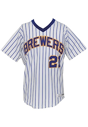 1983 Don Sutton Milwaukee Brewers Game-Used Home Jersey
