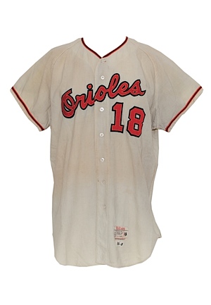 1966 Mike Epstein Baltimore Orioles Game-Used Home Flannel Jersey (World Series Year)