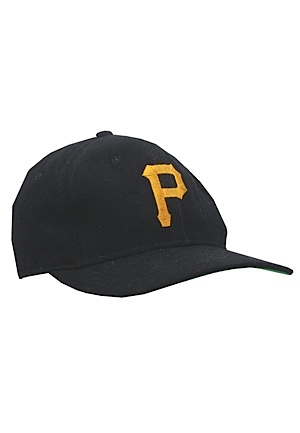 1987 Barry Bonds Pittsburgh Pirates Game-Used Cap (Second Season) (Scarce)