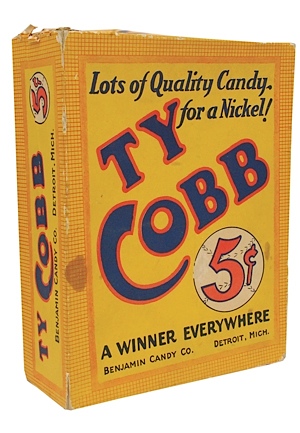 1920s Ty Cobb Original Candy Box