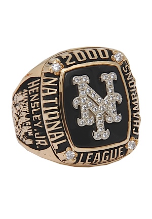 2000 Chuck Hensley Jr. NY Mets National League Champions Ring