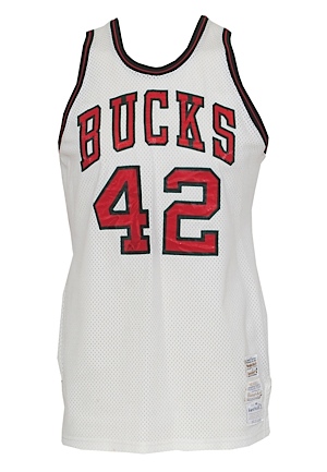 1974-75 Lucius Allen Milwaukee Bucks Game-Used Home Jersey  