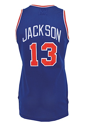 Circa 1988 Mark Jackson Rookie Era NY Knicks Game-Used Road Jersey